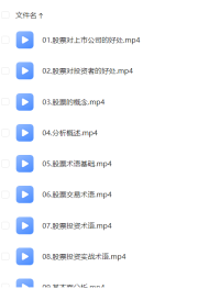 零基础学股票-从入门到高级（158课时）